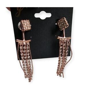 Gennaro Chandelier Earrings Rose Gold new Fashion Jewelry